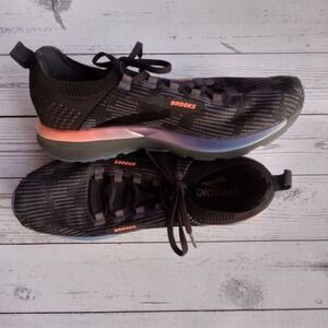 Brooks Ricochet 2 Running Fitness Shoes Women's Size 10 Black Athletic Sneakers